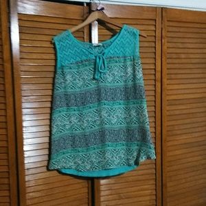 Lace silk dress shirt